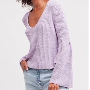 Free People Damsel Bell Sleeve Sweater